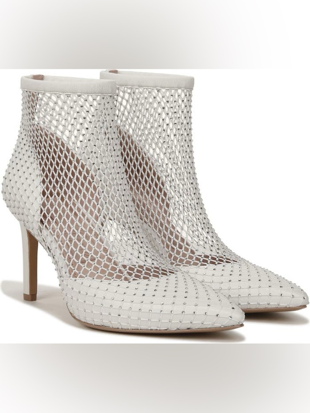 Pnina Tornai for Naturalizer Liebe Heel Bootie Silk White Women’s Size 7.5